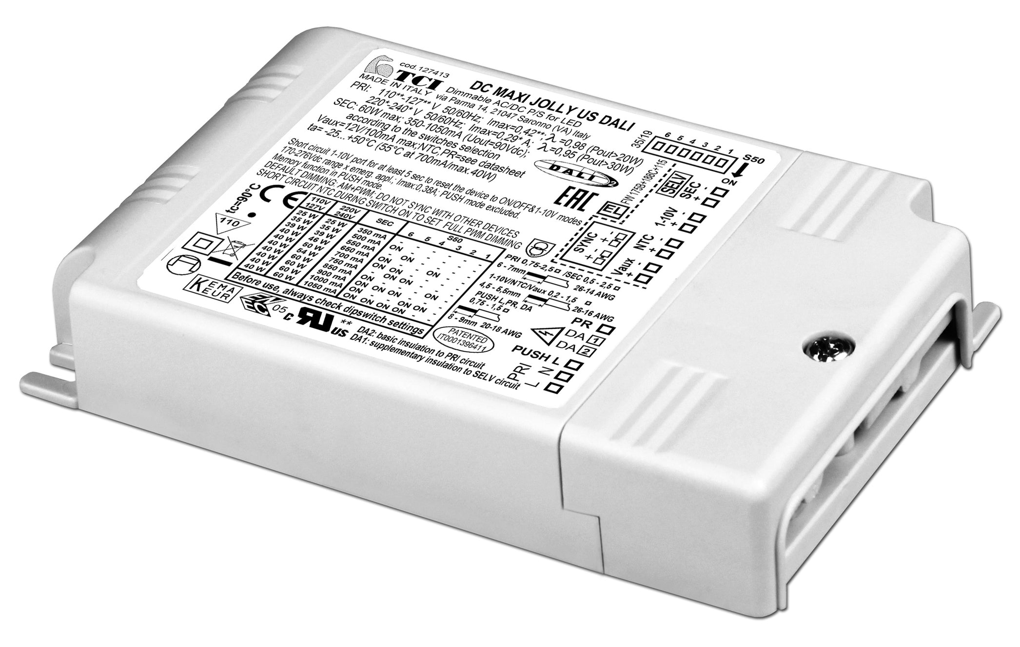 LEDdriver 50W 350-1050mA Constant Curren dali