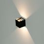 Led kubbaljós á Vegg IP65 Svart 4000K