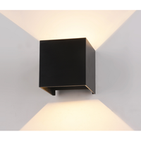 Led kubbaljós á Vegg IP65 Svart 4000K