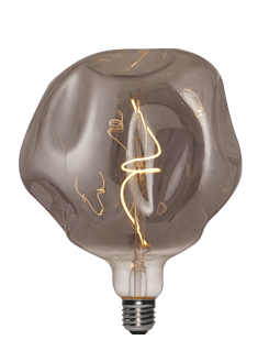 LEDpera Bumped kúla stærri 5W E27 Smokey