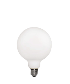 LEDpera Hvít Kúlu G95 6W E27