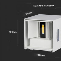 Led kubbaljós á Vegg IP65 Hvítt