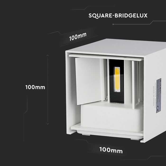 Led kubbaljós á Vegg IP65 Hvítt