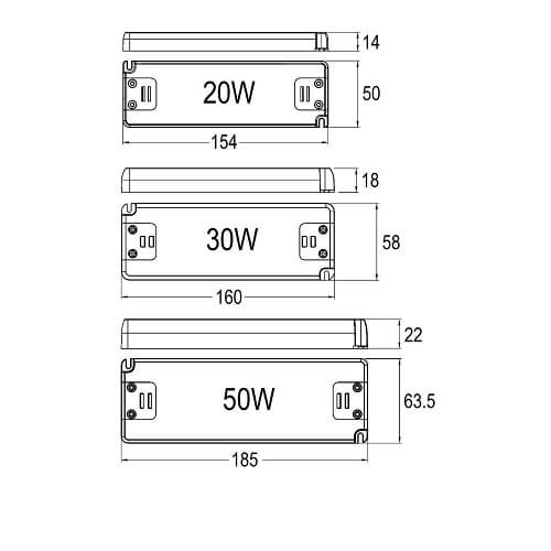 Led spennir 80W 24V 1-4Ch Dali/push