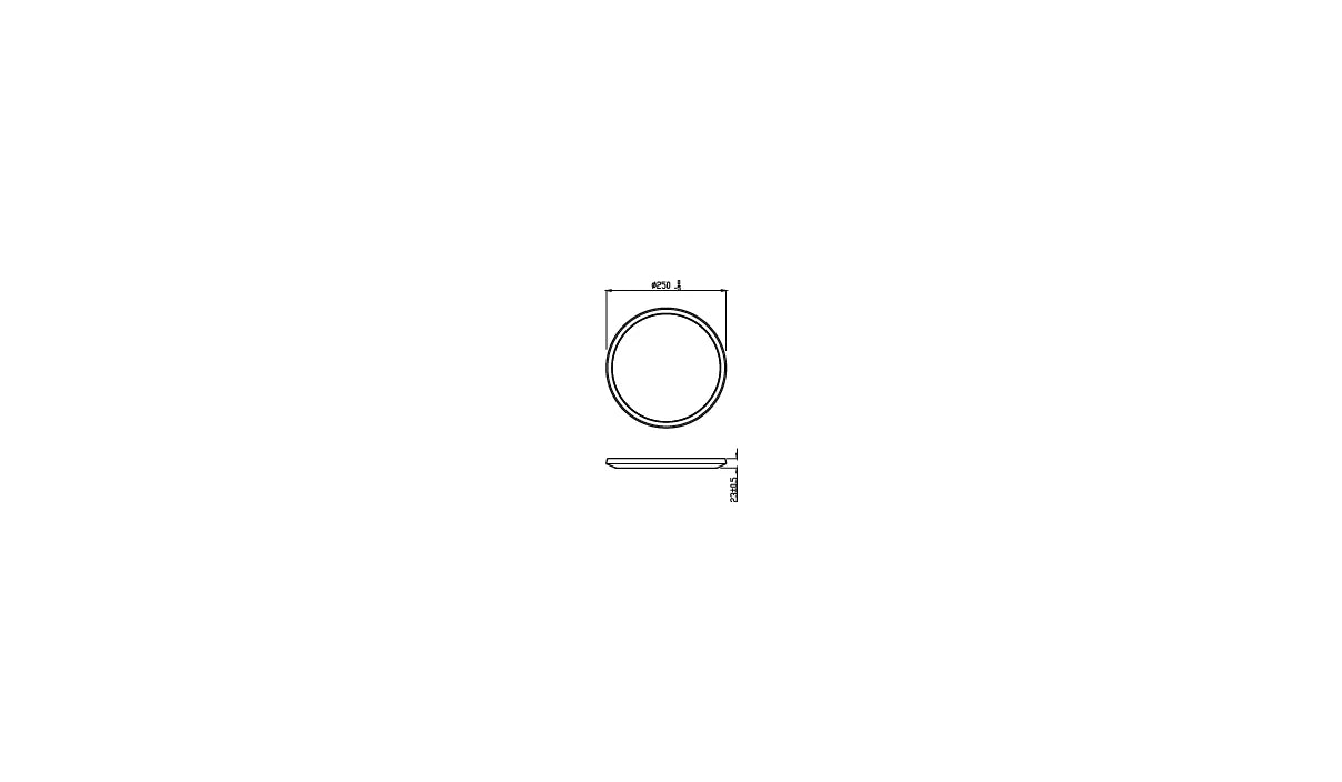 Philips Superslim 15W CL550 IP44 Svartur