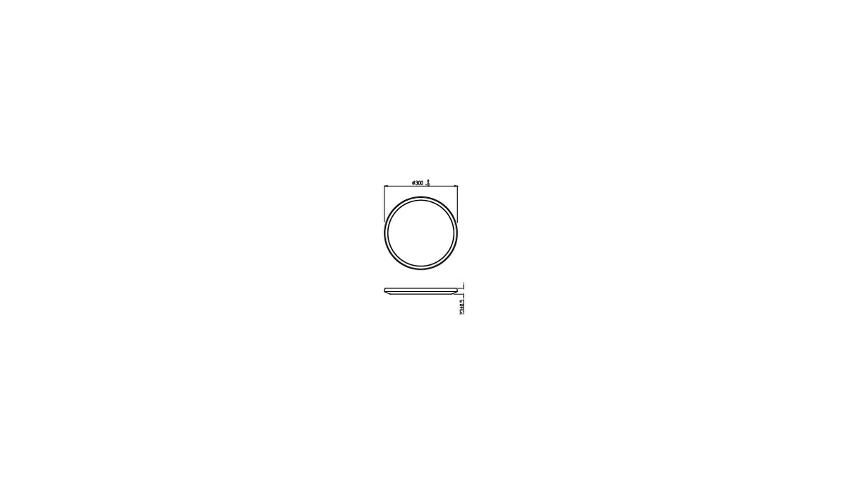 Philips superslim 18W CL550 IP44 Svartur