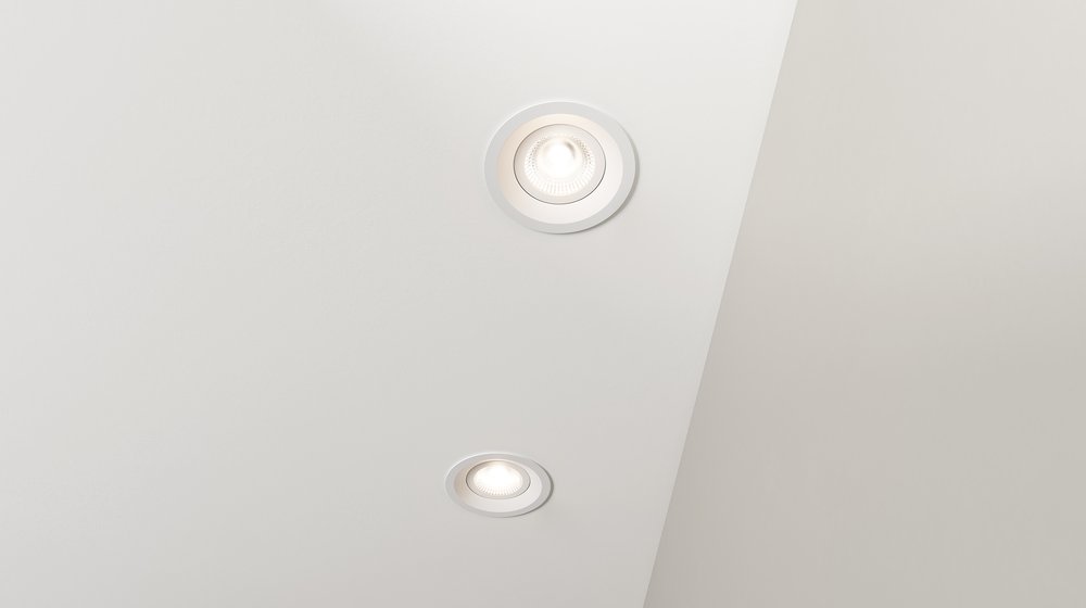 Plejd Innfelt LED Smartljós – Hvítt og Svart , Tunable White DWN-01