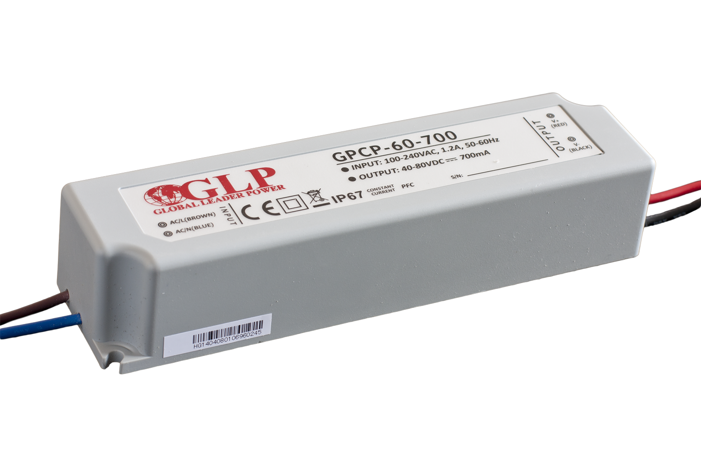 LEDspennir 40-80V 700mA IP67