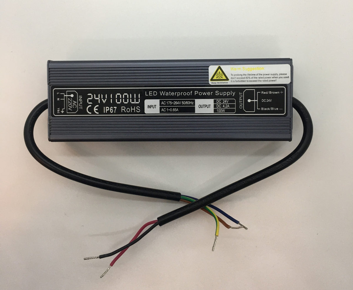 Led spennir 100W 24V IP67