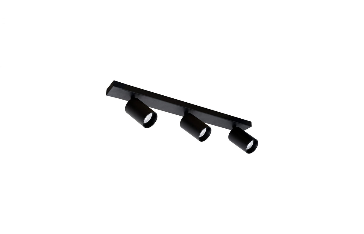 Led kastari GU10 x3 Ílangt Svartur