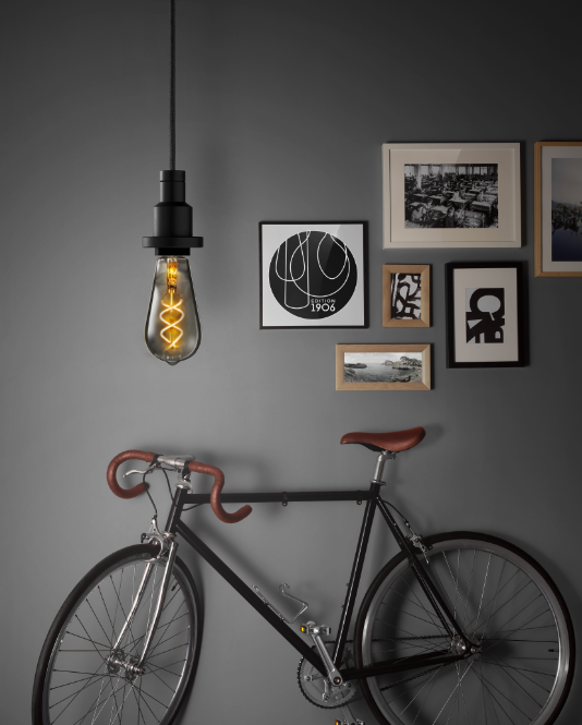 Ledpera 1906 EDISON 4W Svört E27