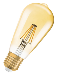 Ledpera 1906 EDISON 6,5W (55W) Gyllt dim