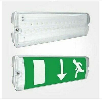LED Út Exit neyðarlampi 3W IP65
