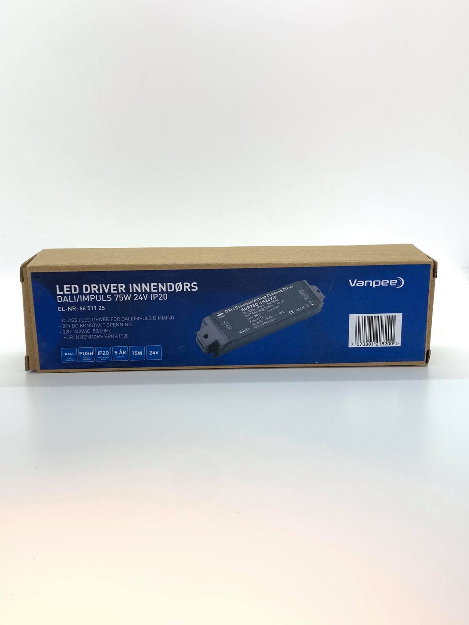 Led driver 24V 75W  IP20 Dali