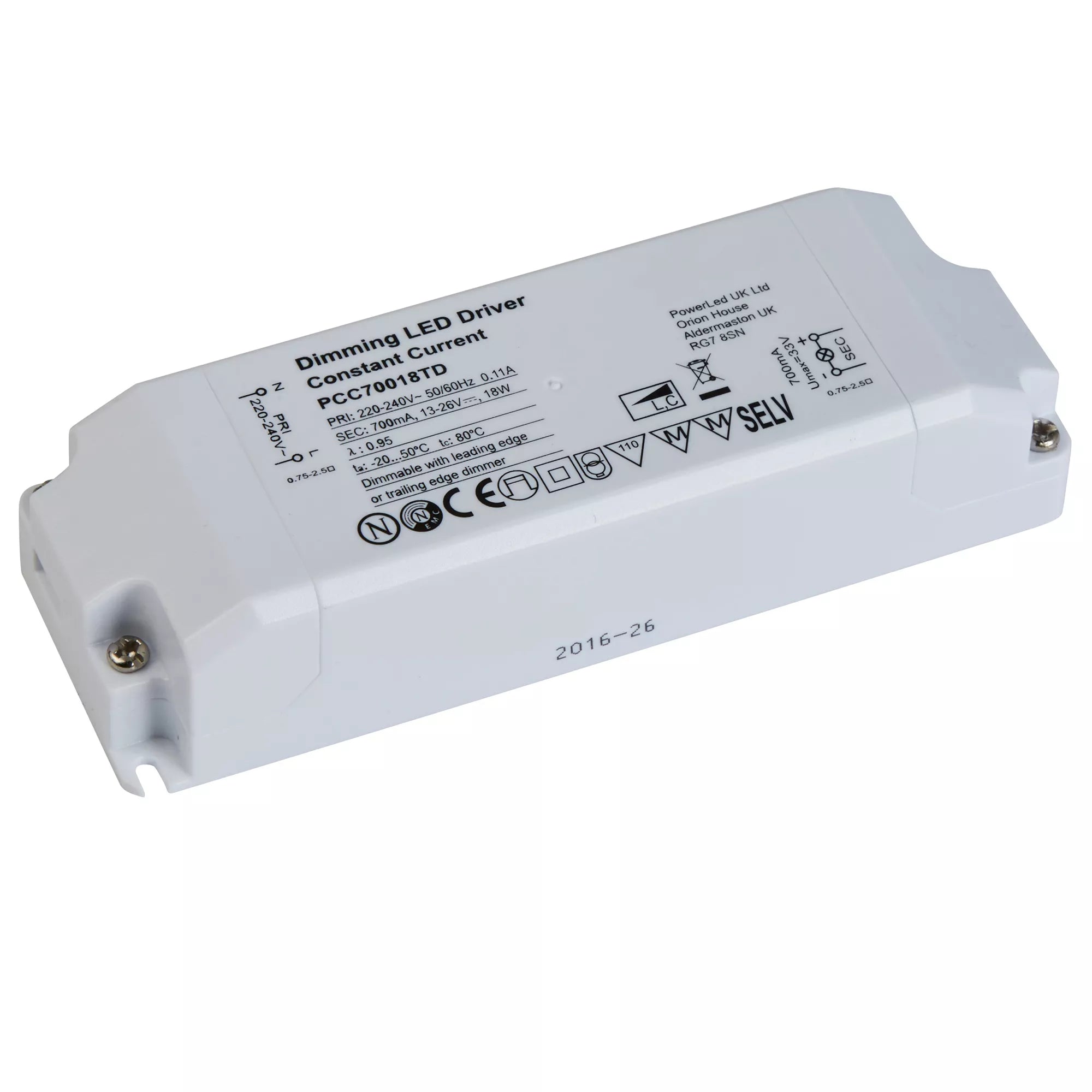 LEDdriver 6-18W 700mA Constant Current