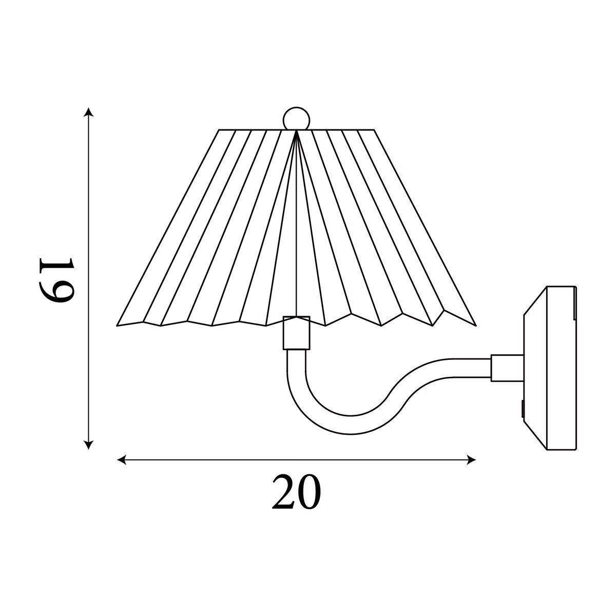 Danish Rechargeable  Hleðslulampi Vegg  USB-C