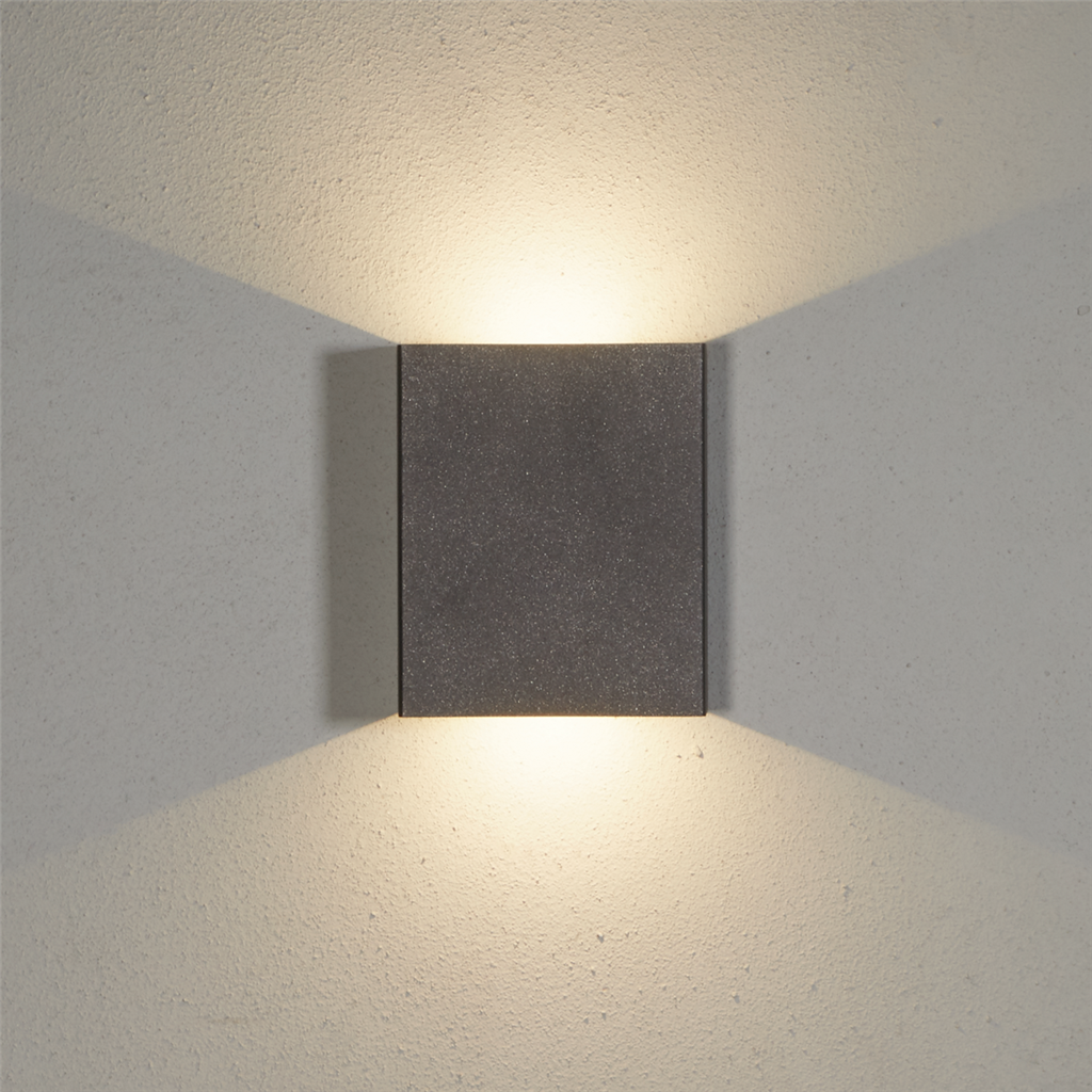 Led kubbaljós á Vegg IP65 dökk grátt